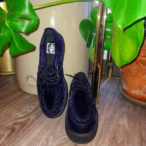 TUK Purple Velvet Creepers